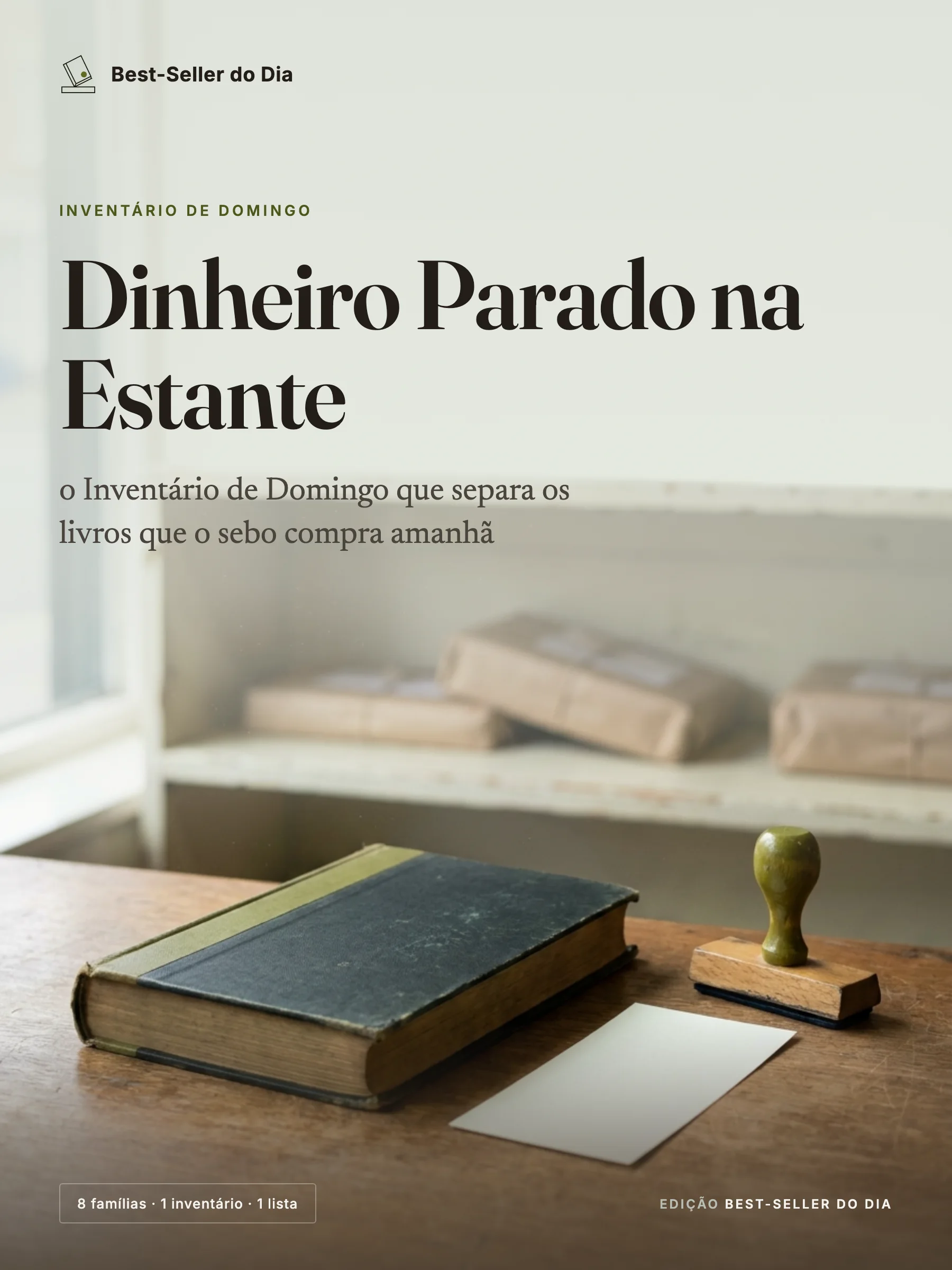 Capa do ebook Dinheiro Parado na Estante
